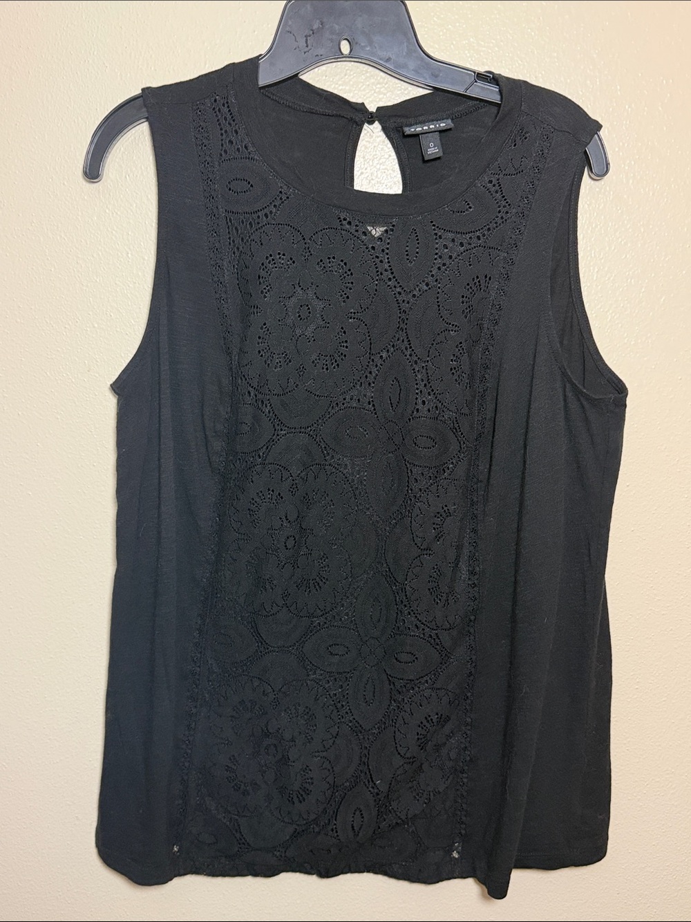 torrid Black Sleeveless Lace-Front Camisole
